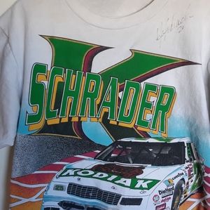 Vintage Ken Shrader signed t shirt